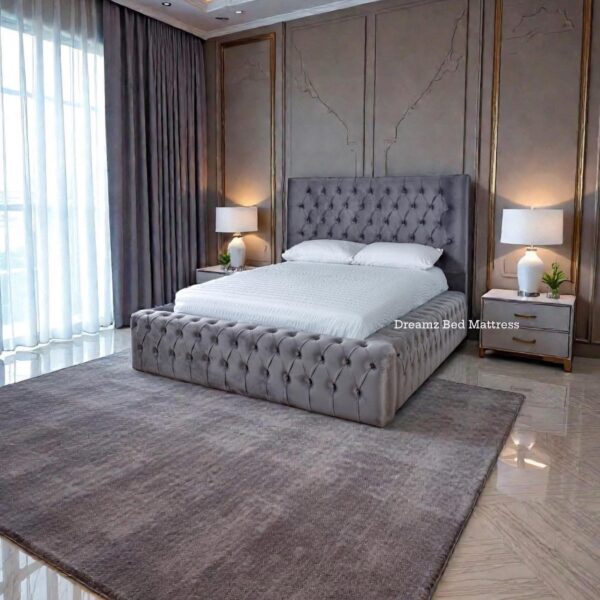 Emperor Ambassador Grey Bed Frame
