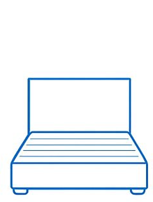 50inch(Floor to top of Headboard)