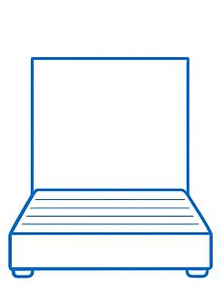 54inch(Floor to top of Headboard)