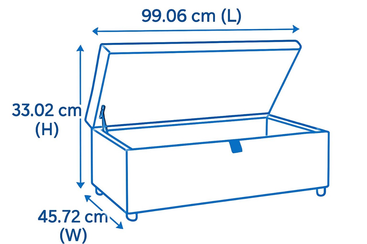Matching Ottoman Blanket Box