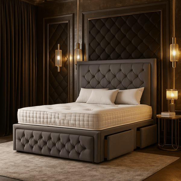 Jemima Divan Bed With Chesterfield Footboard