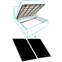 Metal Slatted Gas Lift Base + Base Boards