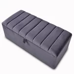 Panelled Upholstered Ottoman Storage Box