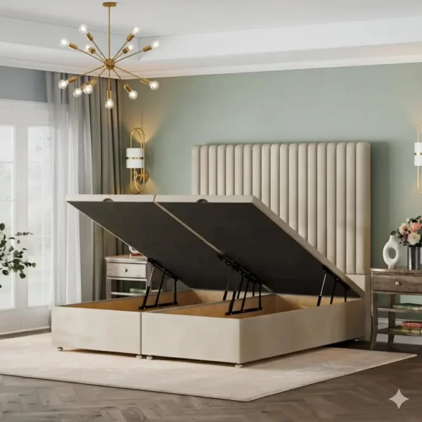 Boston Ottoman Divan Bed and Headboard Set