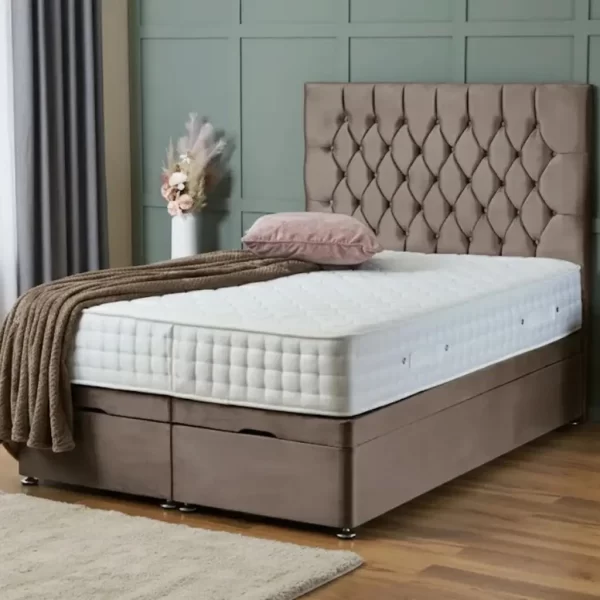 Mia Divan Ottoman Mink Plush